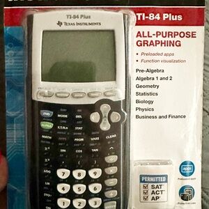 Texas Instruments TI-84 Plus Graphing Calculator - Black and White